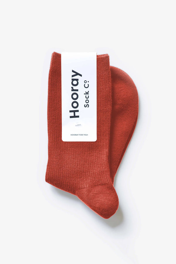 burnt orange socks, wool socks, merino wool socks, merino wool, hooray sock co., cute socks, warm socks, socks for winter