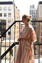 Pink Ivory Montauk V-Neck Kaftan