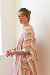 Pink Ivory Montauk V-Neck Kaftan