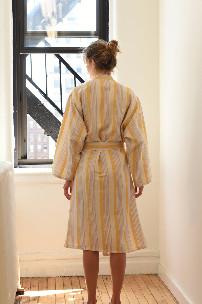 Yellow Ivory Montauk Long Bathrobe