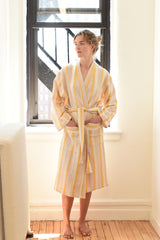 Yellow Ivory Montauk Long Bathrobe